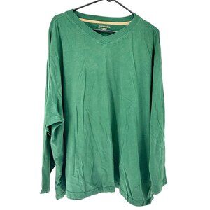 St. Johns Bay Sleepwear T-Shirt Mens 3XL Forest Green Long Sleeve Comfortable